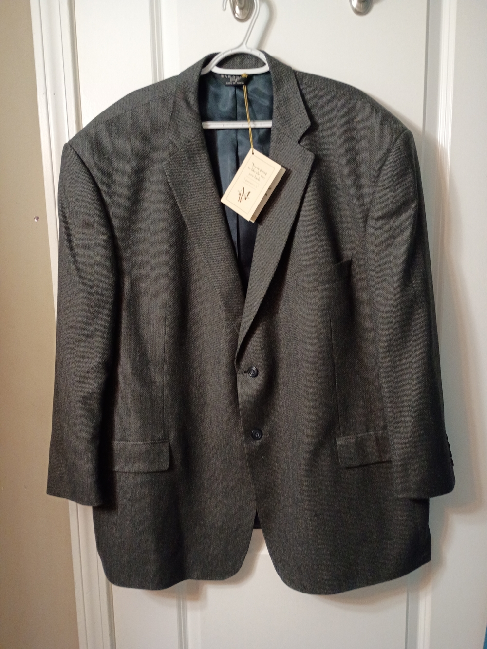 Men's Gray Blazer - Classic Two-Button Suit Jacket